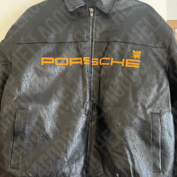 Aime Leon Dore x Porsche 993 Turbo Leather Club 2021 Prototype Jacket - Picture 5 of 5
